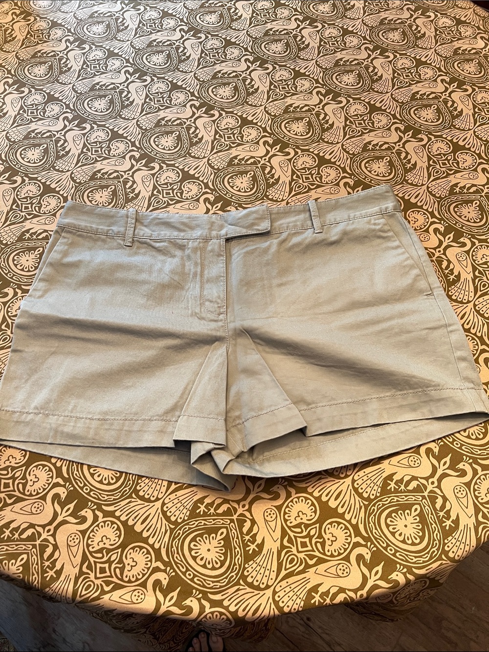 LOFT Light Tan Women's Tailored Cotton Blend Shorts